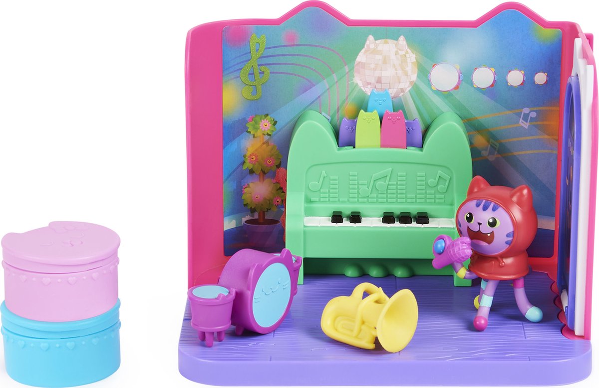 Gabbys Poppenhuis - DJ Kattenkruid Muziekkamer-speelset